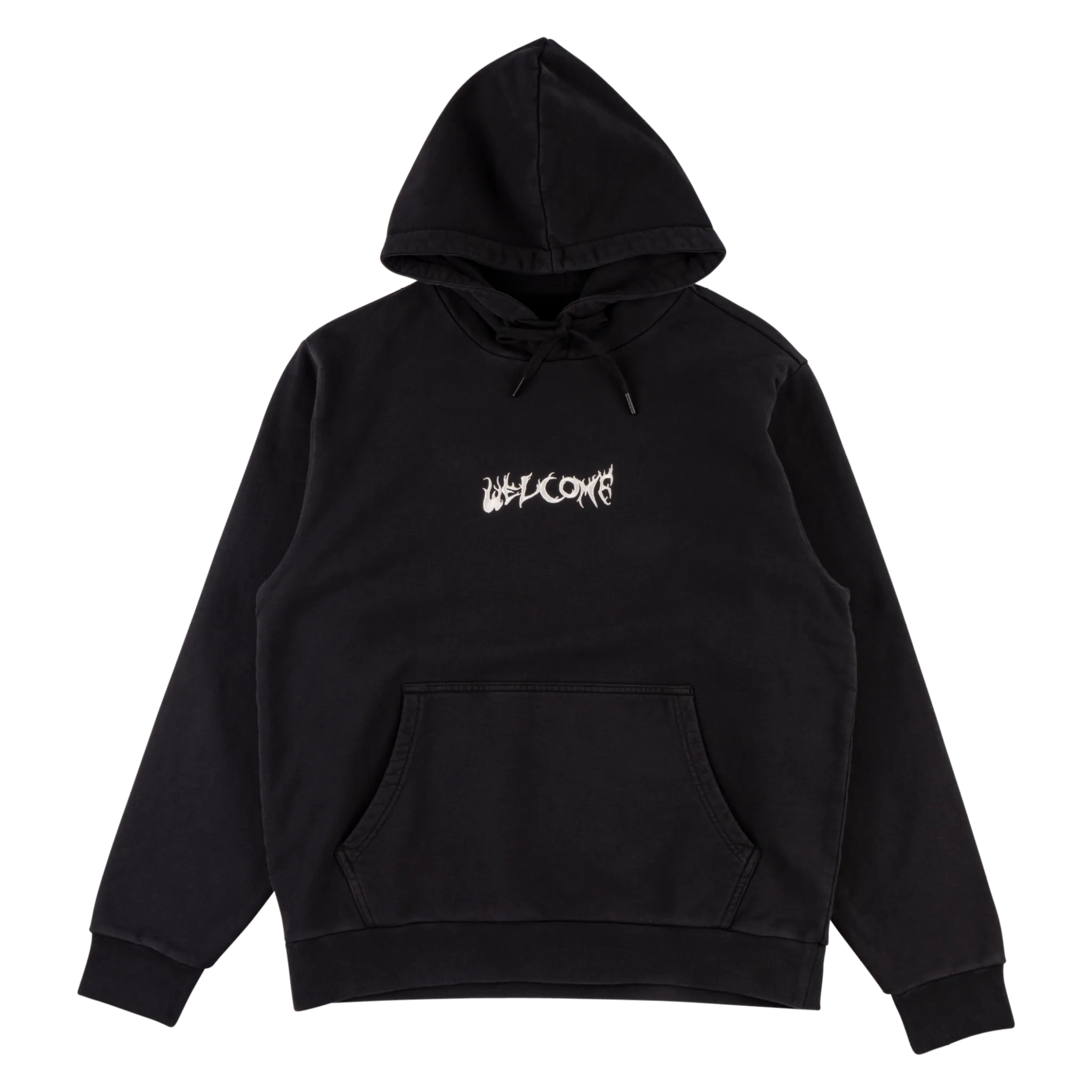 Light and Easy Pigment-Dyed Hoodie w/Patch - Black