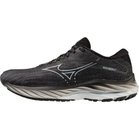 Mizuno Wave Rider 27 WIDE FIT (D) Womens Running Shoes - Black