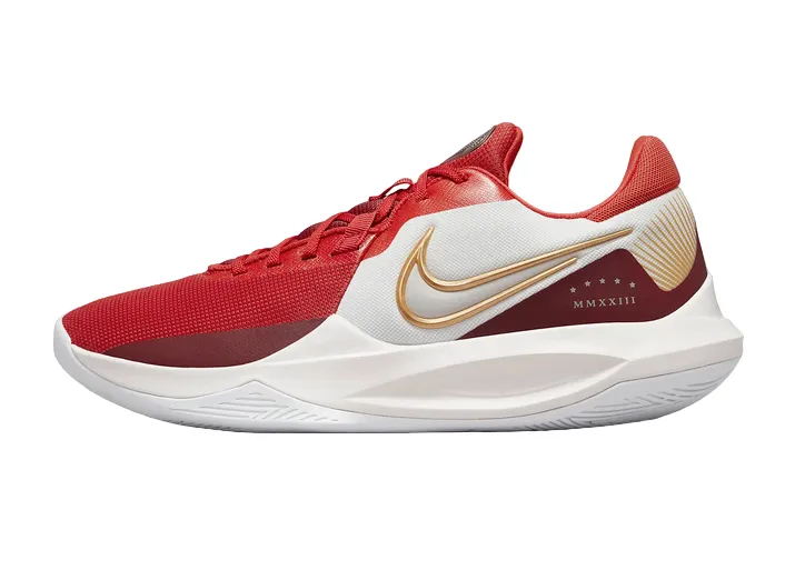 Nike Precision 6 DD9535-006 red-gold basketball shoe