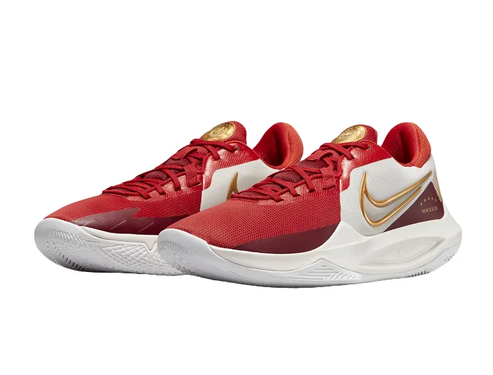 Nike Precision 6 DD9535-006 red-gold basketball shoe