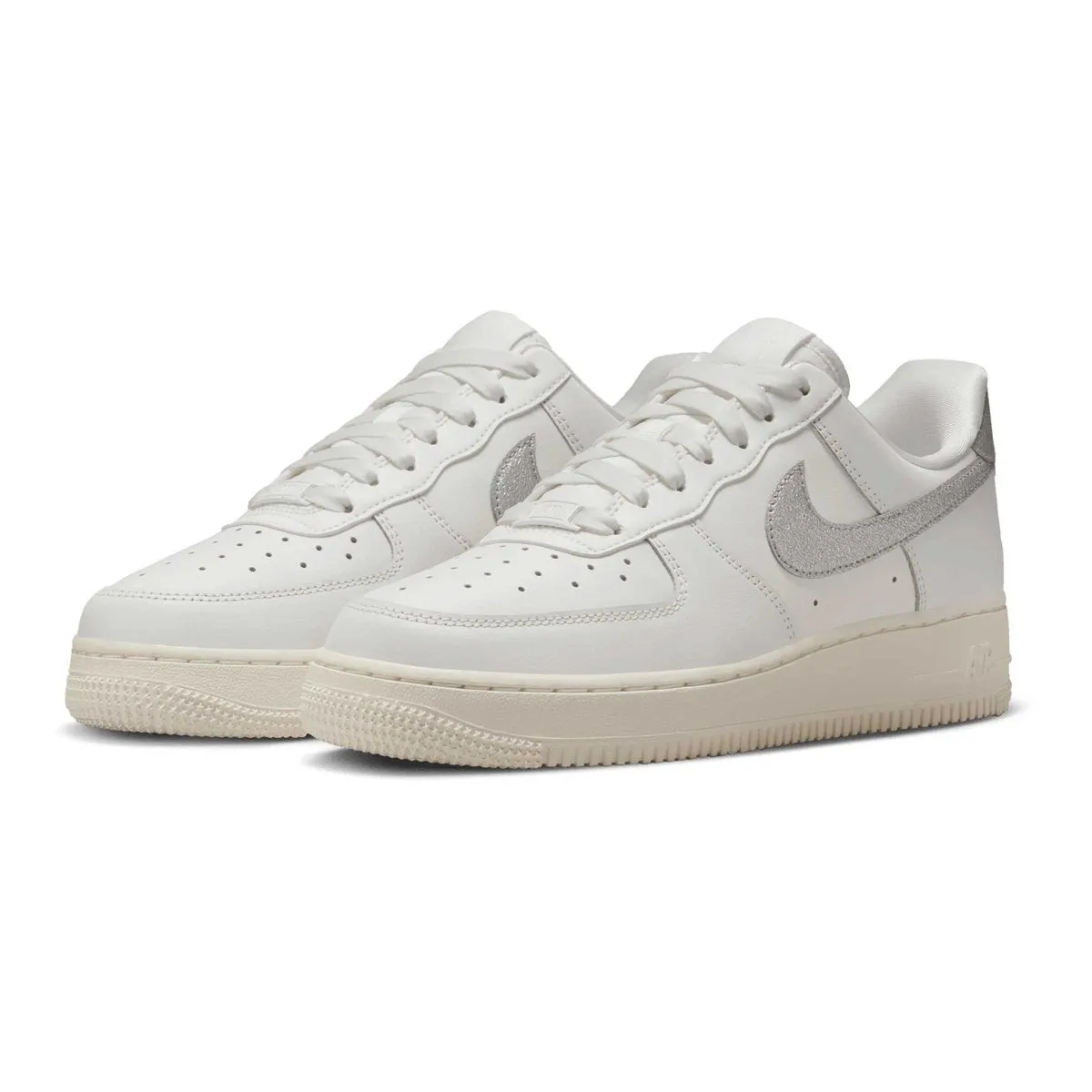 Nike Women's Air Force 1 '07 Essential 'Silver Swoosh'