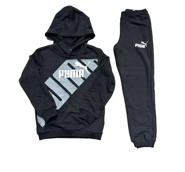 Puma boys' tracksuit with hoodie Power 679999-01 black