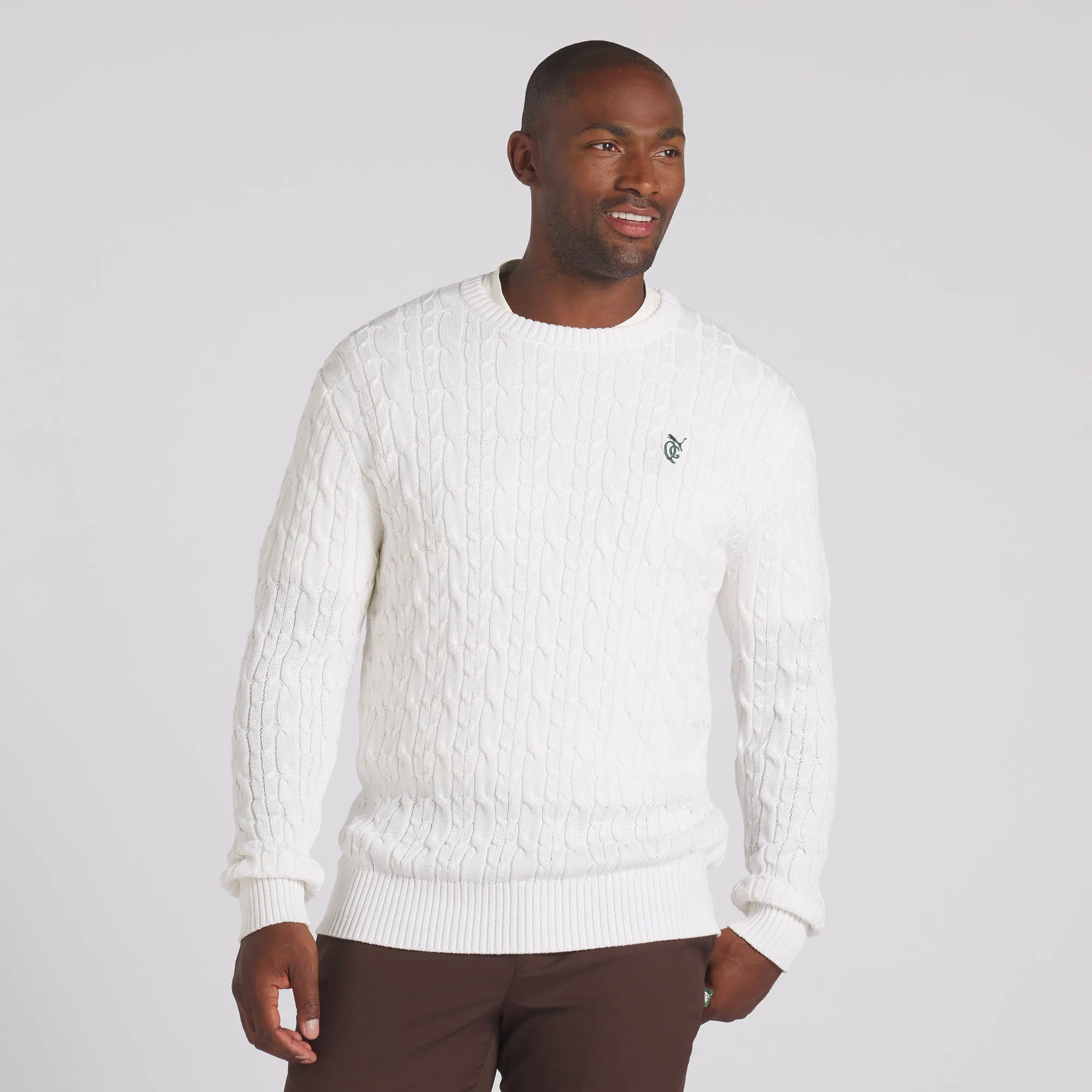 Puma x Quiet Golf Cable Knit Golf Sweater