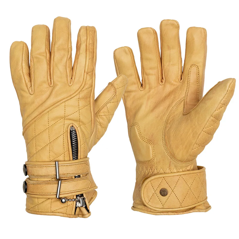 Quilted Cafe Racer Gloves