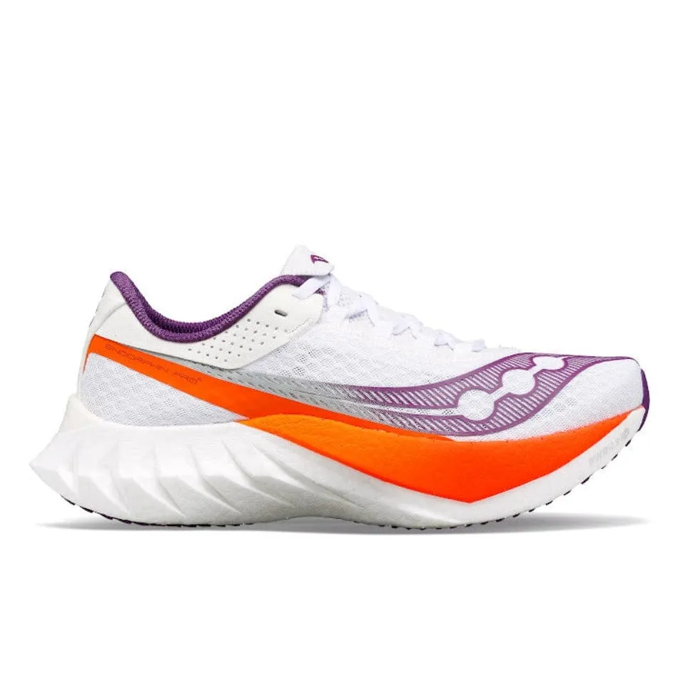 Saucony Endorphin Pro 4 Women's Running Shoes SS24 White / Violet