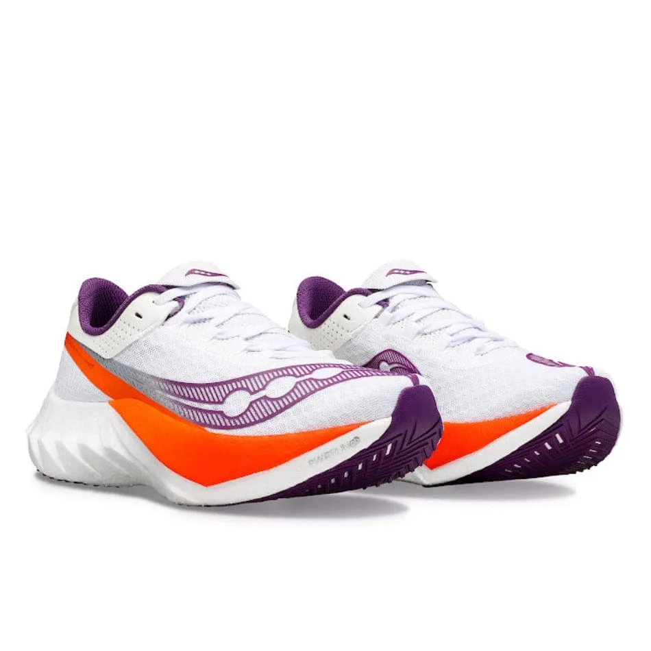 Saucony Endorphin Pro 4 Women's Running Shoes SS24 White / Violet