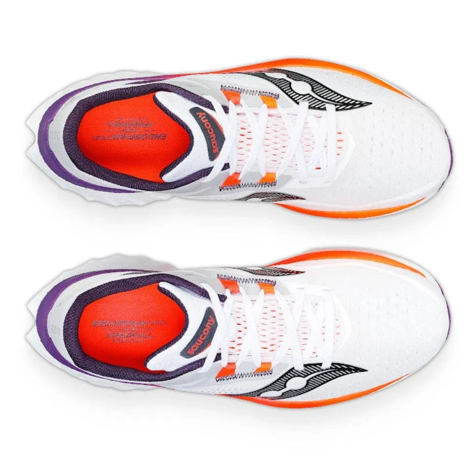 Saucony Endorphin Speed 4 Men's Running Shoes SS24 White / Viziorange