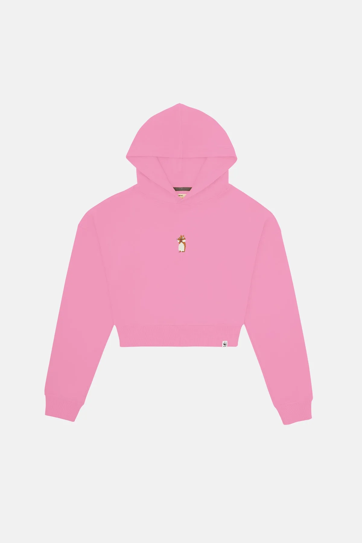 Sincap Super Soft Crop Hoodie  - Pembe