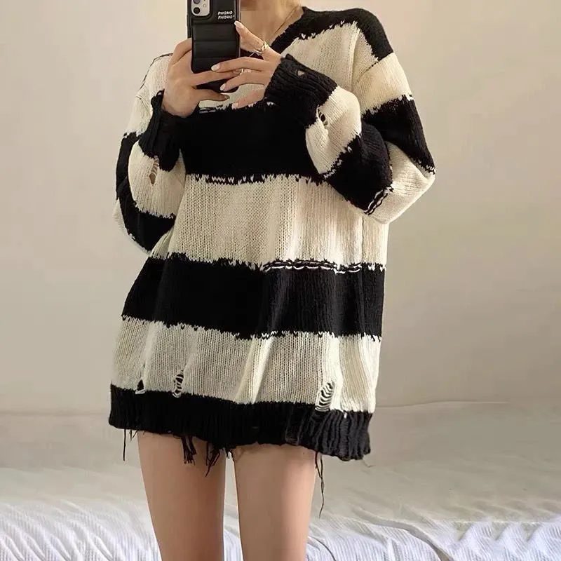 Striped Knitted Sweater