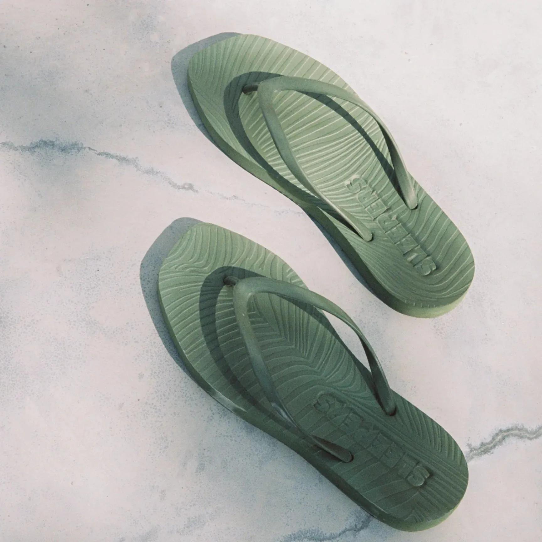 Tapered Green Flip Flop