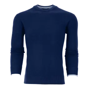 Tomahawk Cashmere Crewneck Sweater (Maltese Blue)