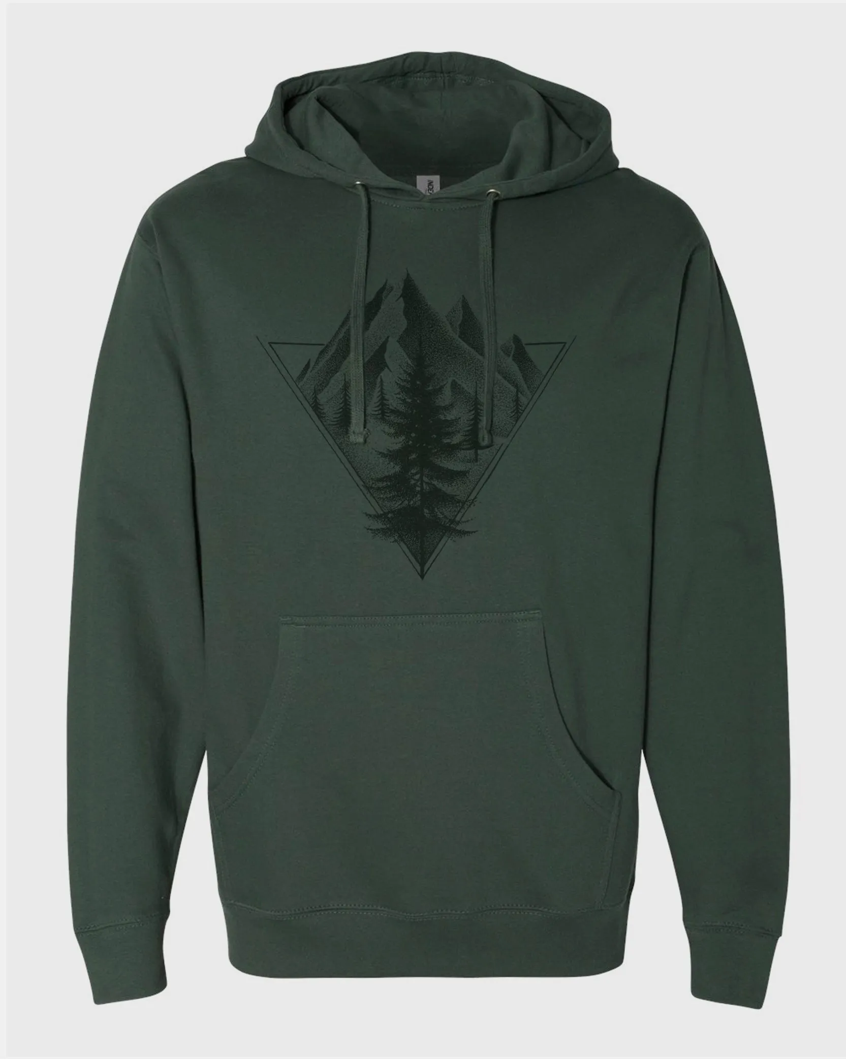 Unisex Geometric Pine Hoodie