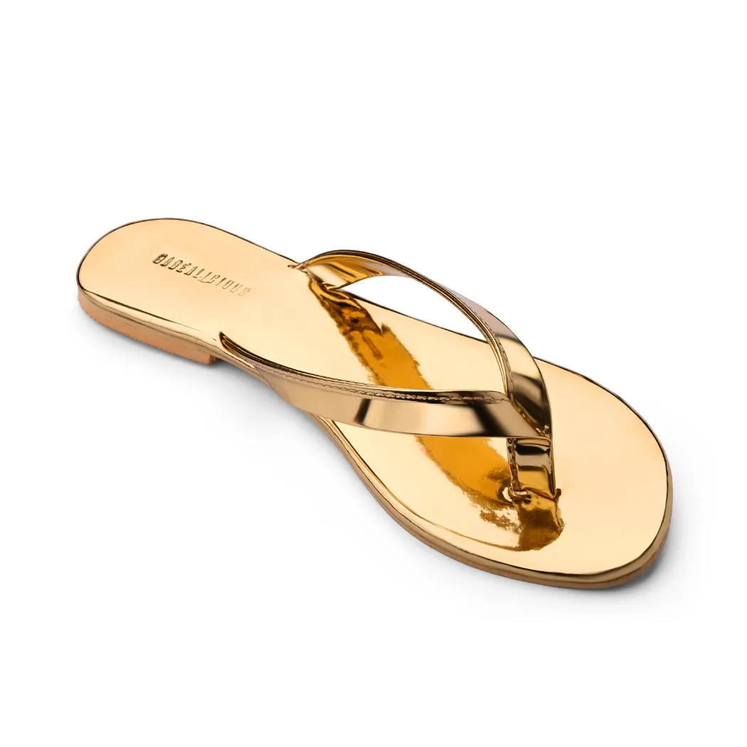 URBANA GOLD SLIPPERS