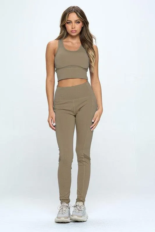 Women's Cut Out Two Piece Activewear Set